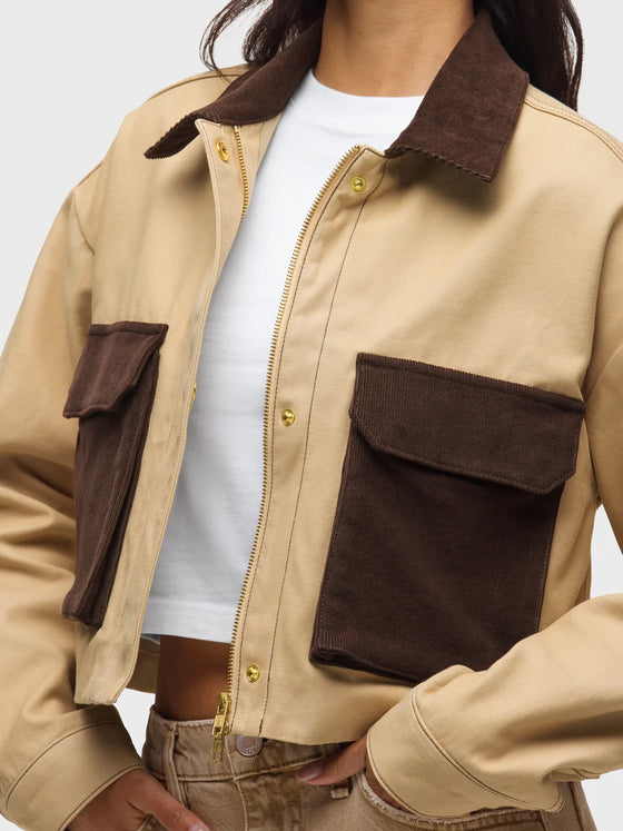 Hudson Jeans Chore Jacket in Blank Canvas