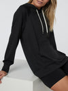 Vuori Halo Oversized Hoodie Black Heather