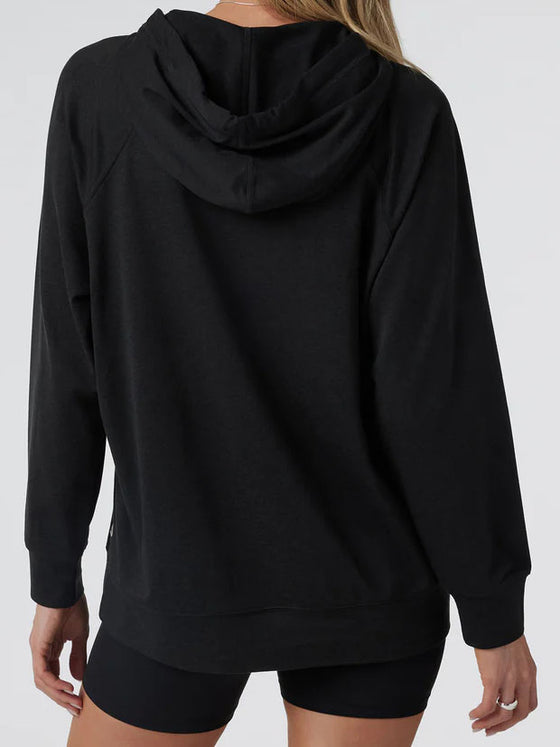 Vuori Halo Oversized Hoodie Black Heather