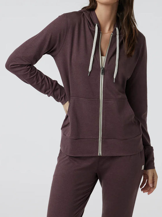 Vuori Halo Performance Hoodie Elderberry Heather