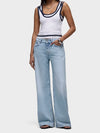Hudson Rylee Low-Rise Loose Pant in Driftwood
