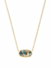 Elisa Necklace Gold in Abalone Shell