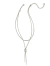 Annie Y Necklace Silver Kendra Scott