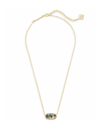 Kendra Scott Elisa Necklace Gold in Abalone Shell