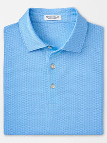  Peter Millar I'll Have It Neat Performance Jersey Polo in Cottage Blue