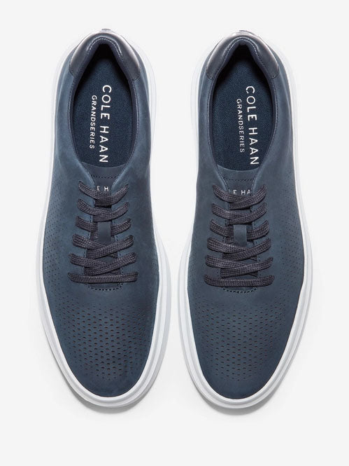 Cole Haan GrandPro Rally Laser Cut Sneaker in Navy Nubuck