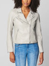 Blank NYC On The Rocks Jacket light gray faux leather