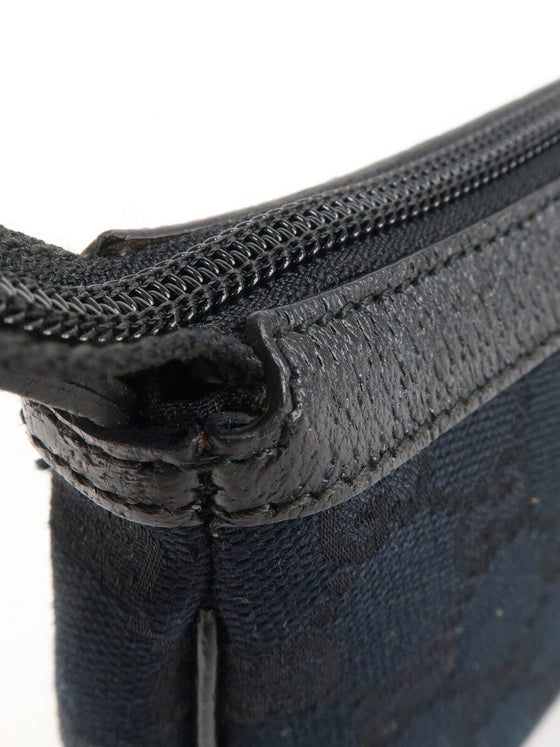Gucci GG Canvas Handbag Accessory Pouch Black 154432