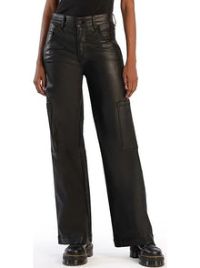  Kut from the Kloth Jodi High Rise Fab Ab Wide Leg Jeans in Black