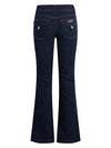 Hudson Jeans Dana High-Rise Flare with Flap in Rinse indigo