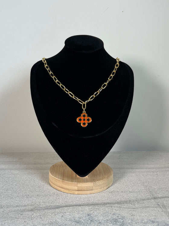 Louis Vuitton Blue/Orange 18 Paper Clip Chain Necklace | Shop Winifred  Design | J. Longs