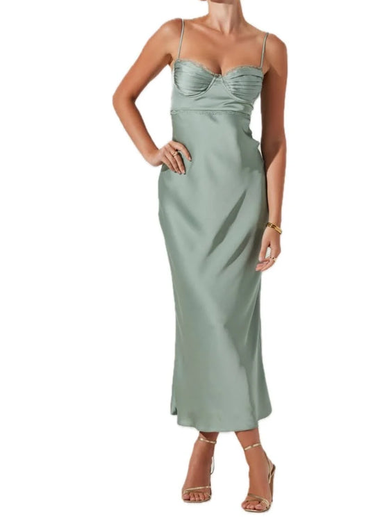 ASTR the Label Florianne Dress in Sage