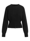 Hudson Jeans Lizbeth Front Zip Sweater in Black