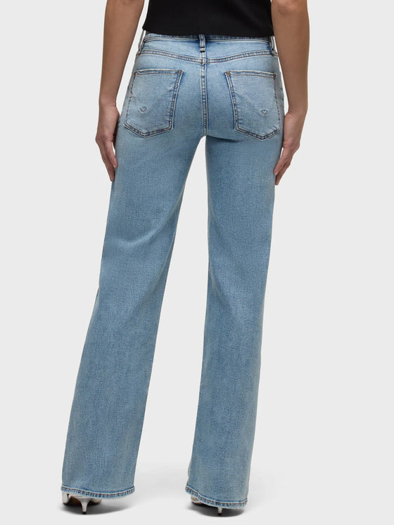 Hudson Jeans Rosie High-Rise Wide Leg in Oak