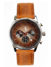 Brown Retro Chronograph Watch