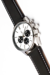 White and Black Chronograph Watch