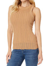 7 For All Mankind Mixed Stitch Sweater Tank in Toffee