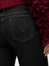 Hudson Kelli Low-Rise Loose Straight in Washed Black