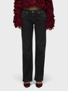 Hudson Kelli Low-Rise Loose Straight in Washed Black
