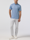 Mizzen + Main's Versa Polo in Cloud Blue Scenic Drive