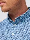 Mizzen + Main's Versa Polo in Cloud Blue Scenic Drive