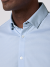 Mizzen + Main's Halyard Dress Shirt in Cloud Blue Peter Gingham