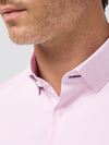 Mizzen + Main's Leeward Dress Shirt in Pink Salt Straton Check