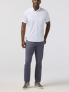 Mizzen + Main's Halyard No Tuck Short Sleeve in White Petal Hatch 