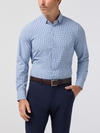 Mizzen + Main's Leeward Dress Shirt in Midnight Navy Sam Plaid