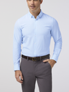 Mizzen + Main's Leeward Dress Shirt in Cloud Blue Micro Dot