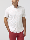 Mizzen + Main's Halyard Short Sleeve in Red Hot Scattered Dash