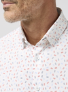 Mizzen + Main's Halyard Short Sleeve in Red Hot Scattered Dash