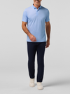 Mizzen + Main's Halyard Polo in Skyline Blue Tight Diamond 