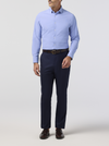 Mizzen + Main's Leeward Dress Shirt in Cobalt Straton Check