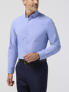 Mizzen + Main's Leeward Dress Shirt in Cobalt Straton Check