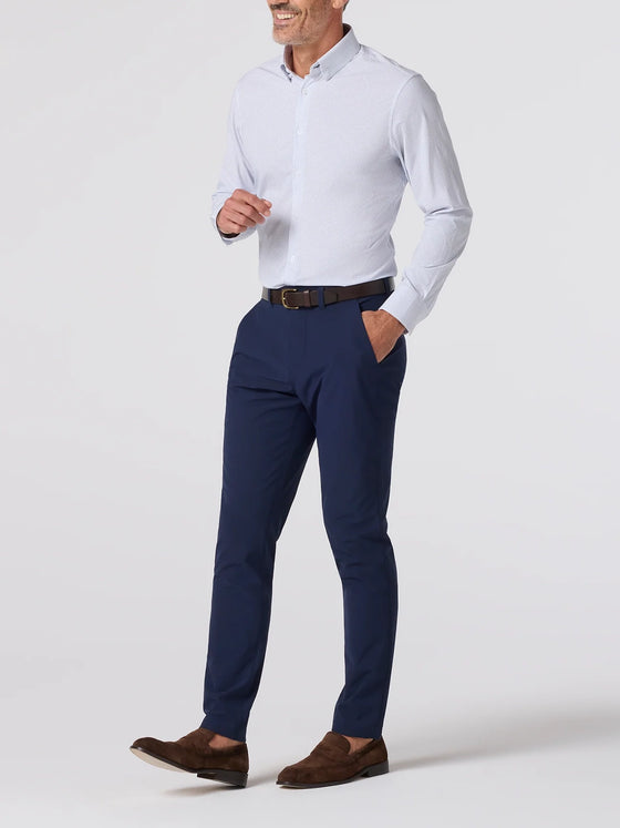 Leeward Dress Shirt in White Diamond Shadow