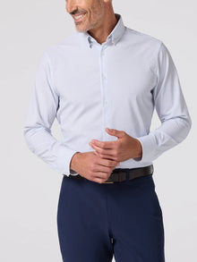  Leeward Dress Shirt in White Diamond Shadow