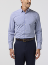 Mizzen + Main's Leeward Dress Shirt in Cobalt Denis Plaid
