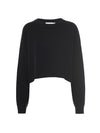 Good American Cozy Knit Crew Neck in Black