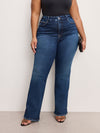 Good American Soft Tech Good Classic Bootcut Jeans in Indigo511