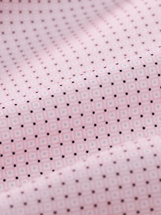 Mizzen+Main Leeward Long Sleeve Dress Shirt in Rose Pressed Diamonds