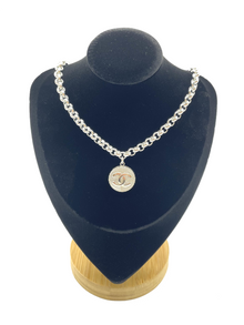  Chanel Chunky Rolo Chain Necklace in Silver from Winifred Design