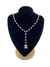 Chanel Freshwater Pearl & Gold Lariat Necklace from Winifred Design