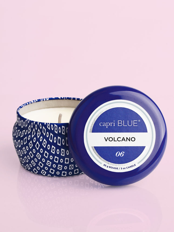 Volcano Printed Travel Tin, 3 oz by Capri Blue