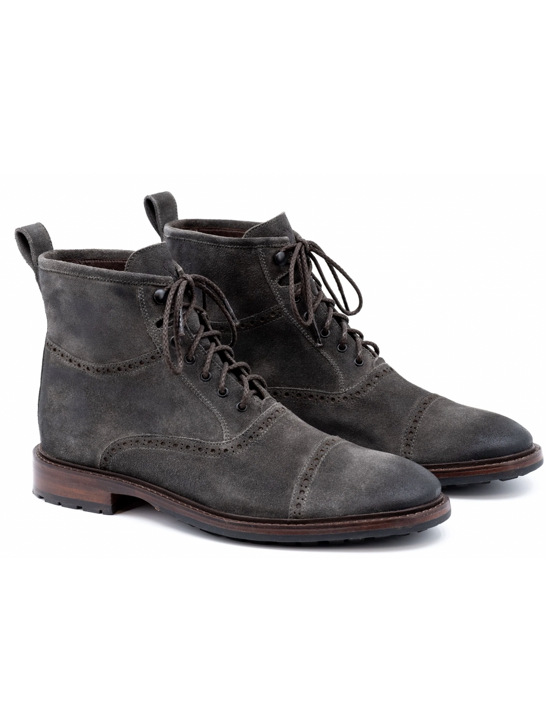  Martin Dingman Everett Water Repellent Waxed Suede Boot in Graphite