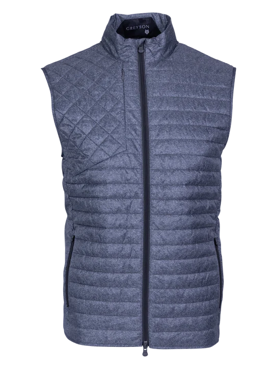 Greyson Yukon Ultralight Hybrid Vest in Light Grey-Heather