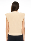 Pistola Denim | Bella Sleeveless Shoulder Pad Sweater Vest in Agave