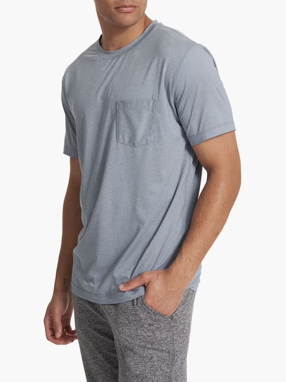 Vuori Tradewind Performance Tee Cloud Heather